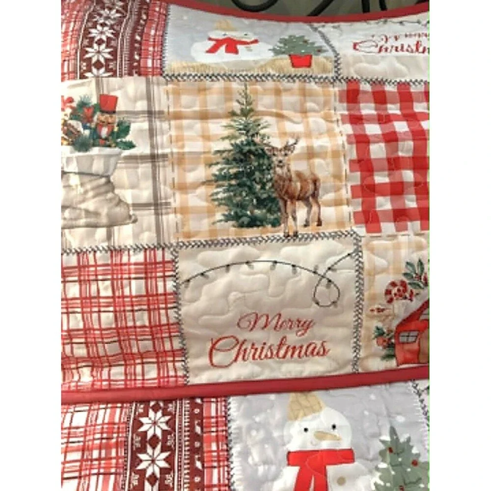 King Size Christmas Comforter Set — New Without Tags
